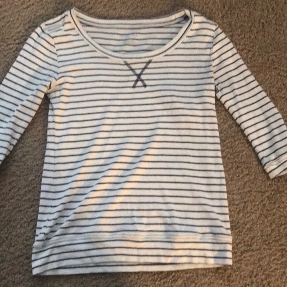 Medina Quarter sleeved striped top